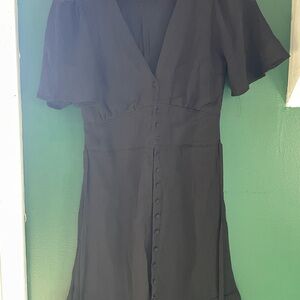 A&F  Black Button-Down Dress